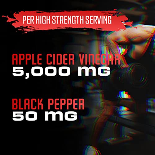 Apple Cider Vinegar Capsules - 5050mg Formula Pills with Black Pepper Extract