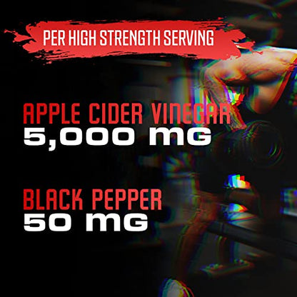 Apple Cider Vinegar Capsules - 5050mg Formula Pills with Black Pepper Extract