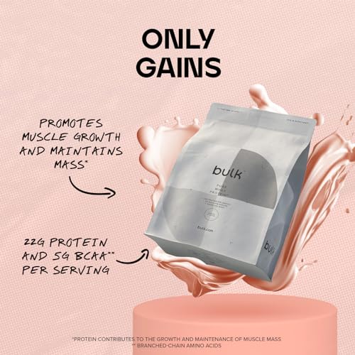 Bulk Pure Whey Protein Powder Shake, Berries and Cream, 2.5 kg, Packaging May Vary