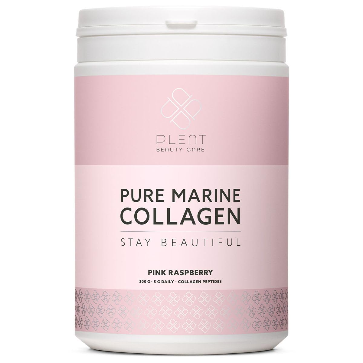 Plent Pure Marine Collagen Pink Raspberry - Stay Beautiful - 5G Daily - Collagen Peptides - 300g