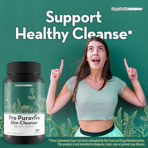 Pro Puravive Slim Cleanse - 90 Day Supply - Our Best Gentle Full Body Detox Cleanse