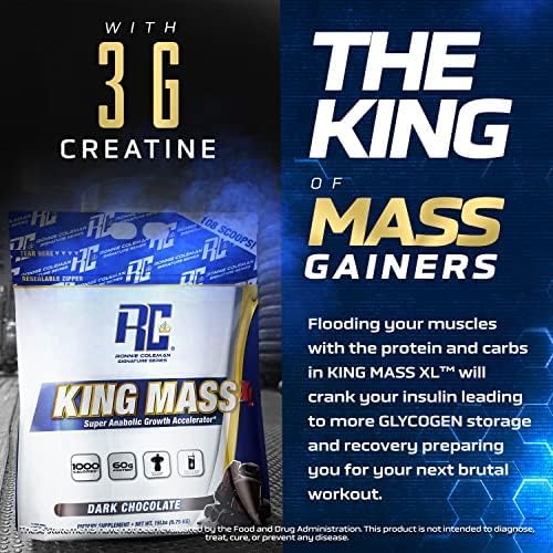 Ronnie Coleman Signature Series King Mass XL Mass Gainer Protein Powder, Muscle Gaine