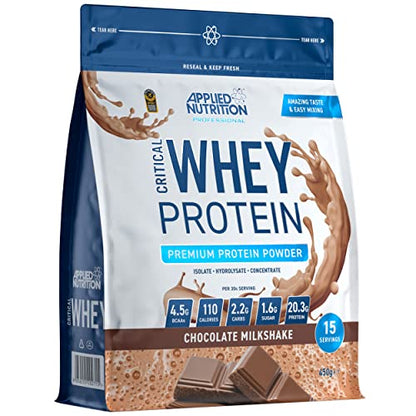 Applied Nutrition Critical Whey Protein Powder 450g - High Protein Powder, Protein Milkshake