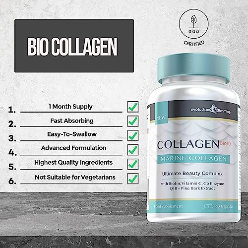 Collagen Bio-10 with Marine Collagen, Biotin & Co-Enzyme Q10 (60 Capsules)