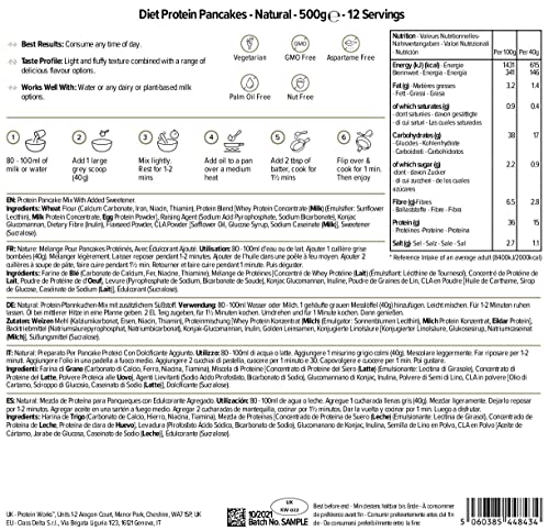 Protein Works - Diet Protein Pancake Mix | 135 Calories Per Serving | Low Sugar Protein Pancake Mix