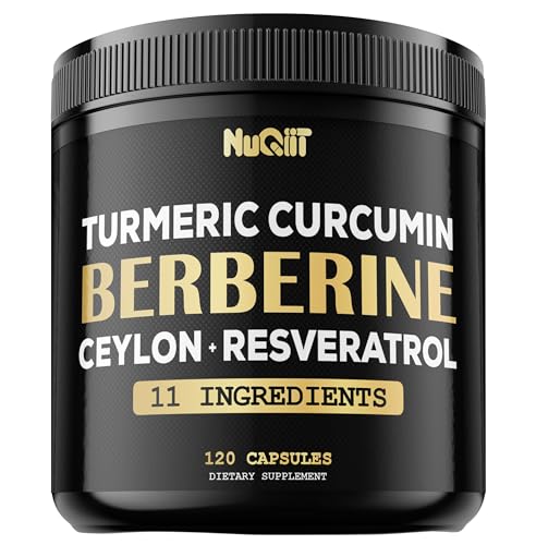 Berberine Supplement 14000mg Turmeric Curcumin 4500mg Trans-Resveratrol 4500mg 