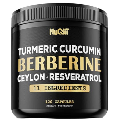 Berberine Supplement 14000mg Turmeric Curcumin 4500mg Trans-Resveratrol 4500mg 