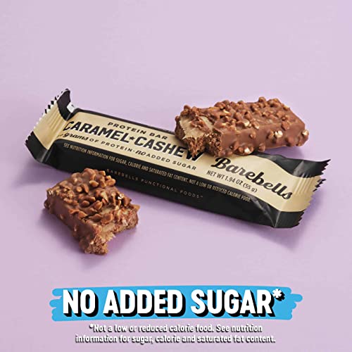 Barebells Protein Bars Caramel Cashew - 12 Count, 1.9oz Bars with 20g of High Protein