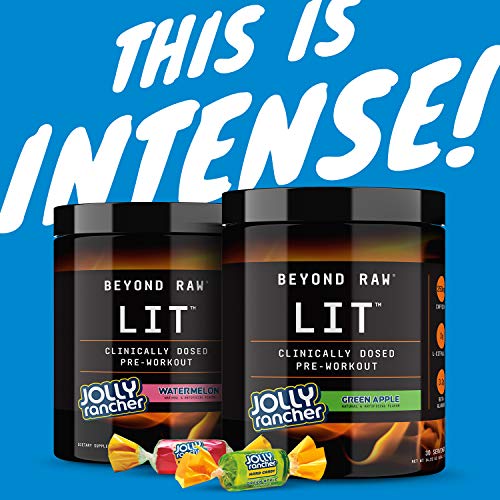 BEYOND RAW LIT | Clinically Dosed Pre-Workout Powder | Contains Caffeine, L-Citruline