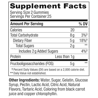 OLLY Fiber Gummy Rings, 5g Prebiotic Fiber, FOS (Fructo-oligosaccharides), Digestive Support