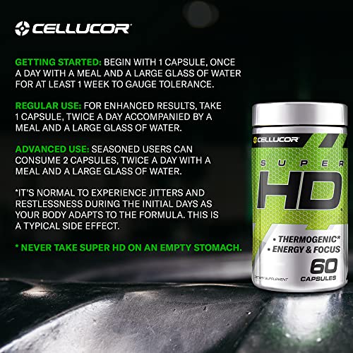 Cellucor Super HD for Men & Women - Enhance Focus and Increase Energy - Capsimax