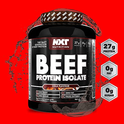 NXT Nutrition Beef Protein Isolate Powder - Protein Powder High in Natural Amino Acids