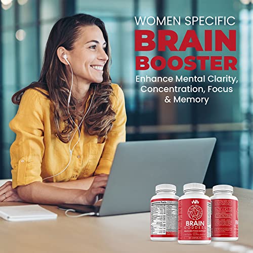 Warped Wellness Womens Brain Supplement and Focus Support | Female Specific Memory