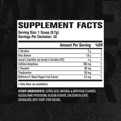 Jacked Factory NITROSURGE Shred Pre Workout Supplement - Energy Booster, Instant