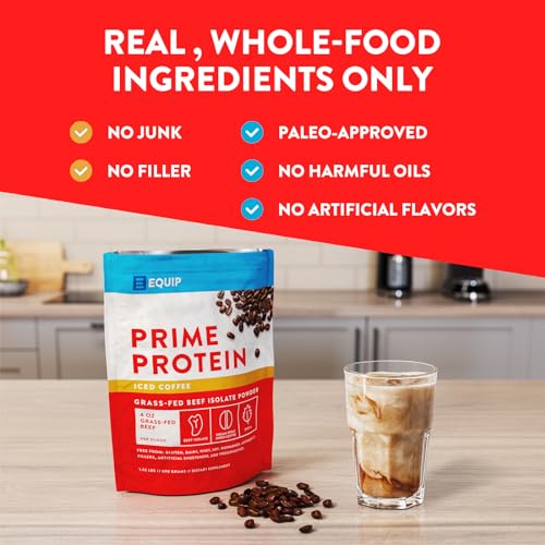 Equip Foods Prime Protein - Grass Fed Beef Protein Powder Isolate - Paleo and Keto