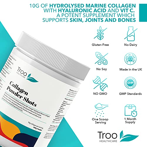 Hydrolysed Marine Collagen Peptides Powder Enhanced with Essential Vitamins 300g