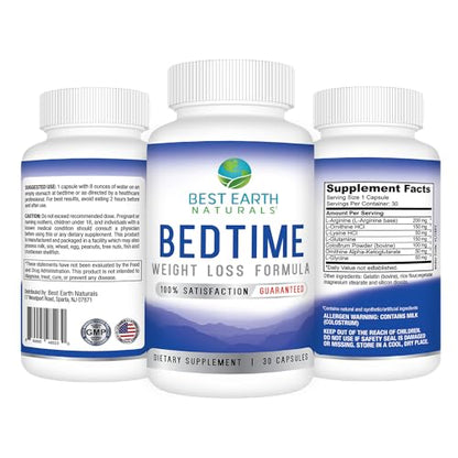 Best Earth Naturals Bedtime Weight Loss Supplement - Helps Boost Metabolism