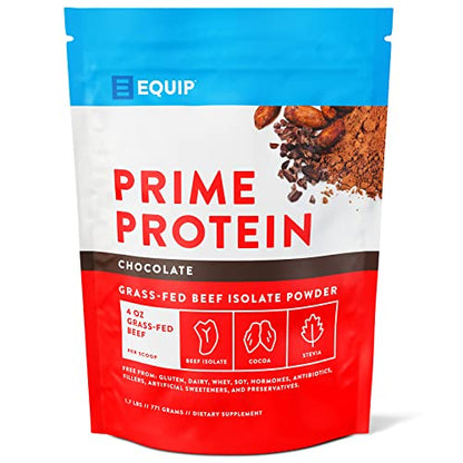 Equip Foods Prime Protein - Grass Fed Beef Protein Powder Isolate - Paleo and Keto 