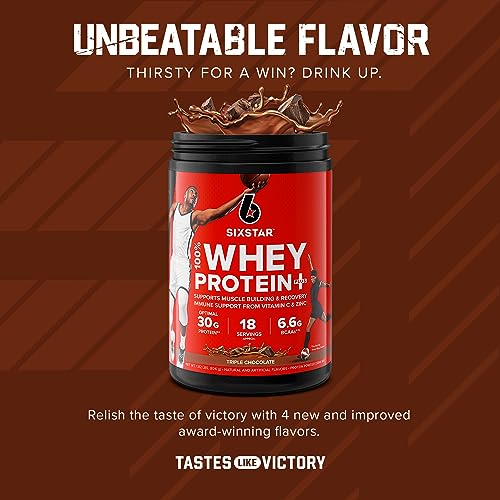 Six Star Elite Series 100% Whey Protein Plus Triple Chocolate 1.8lbs US