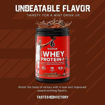 Six Star Elite Series 100% Whey Protein Plus Triple Chocolate 1.8lbs US