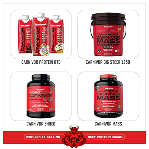 MuscleMeds Carnivor Beef Protein Isolate Powder, Chocolate Peanut Butter, 4.14 Pound