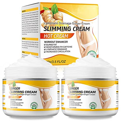 2PCS VOGSIG Ginger Slimming Cream - Anti Cellulite, Fat Burning, Tightening & Moisturizin