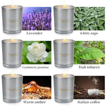 6 Pack Candles Clearance, Large Scented Candles, Candles for Home Scented, 35oz 250 Hour Long