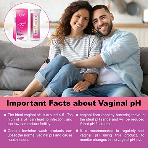 5-Minute Vaginal pH Test Kit for Women - 50 Premium-Quality Vaginal Heath pH Test Strips Included