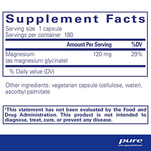 Pure Encapsulations Magnesium (Glycinate) - Supplement to Support Stress Relief, Sleep