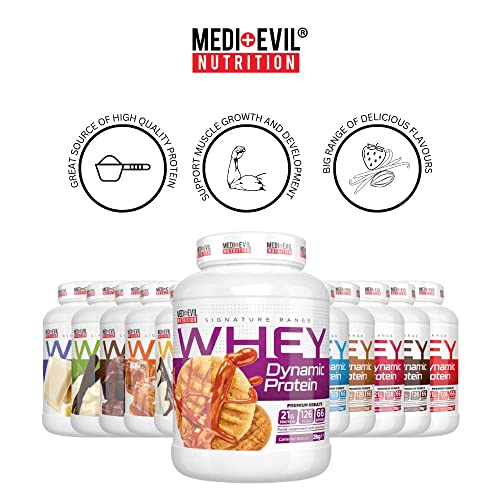 Medi-Evil Nutrition Whey Dynamic Protein, Cookies and Cream Flavour, 2kg, 66 Servings