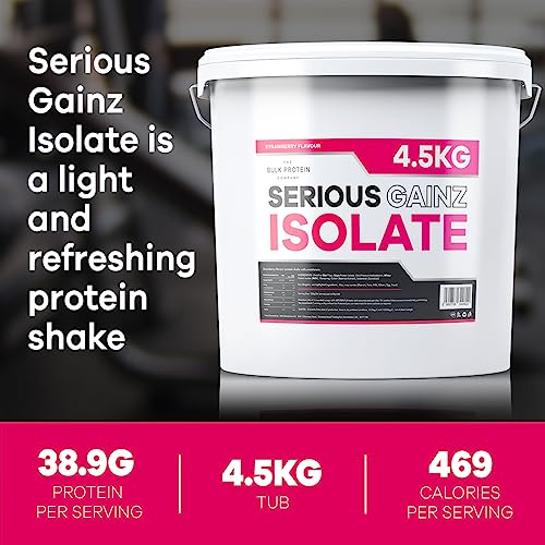 The Bulk Protein Company, Serious Gainz Isolate – 4.5kg – Whey Protein Powder