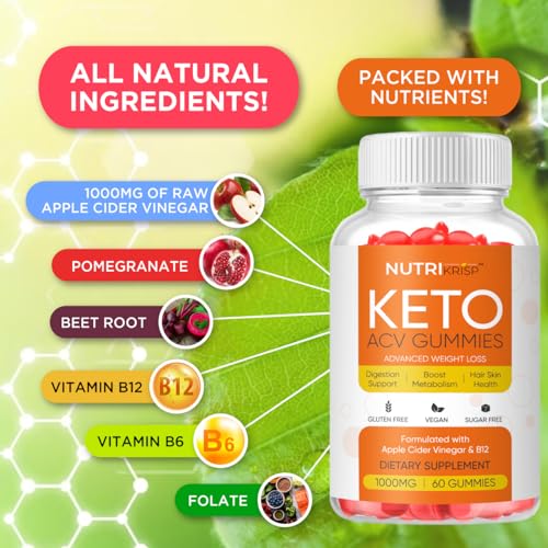 Keto ACV Gummy for Advanced Weight Loss & Rapid Belly Fat Burn - Sugar Gluten Free Pro