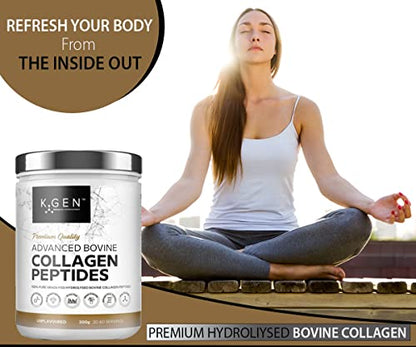 K-GEN Bovine Collagen Powder with Premium Quality Ingredients – Pure Hydrolysed Grass-Fed Bovine Collagen