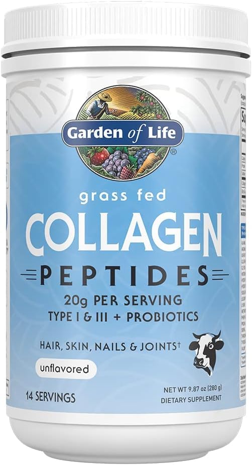 Grass Fed Collagen Peptides Powder – Unflavored, for Women Men Hair Skin Nails Joints