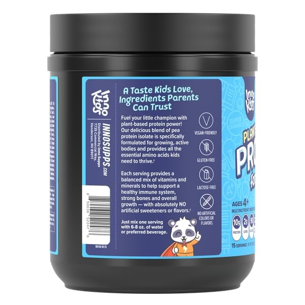 InnoSupps Fruity Donut Plant-Powered Protein for Kids: Essential Nutrients, Delicious