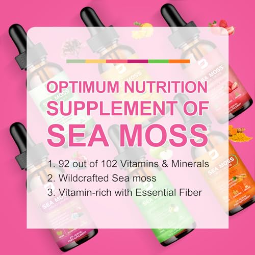 3000mg Sea Moss Liquid Drops - Organic Black Seed Oil & Irish Sea Moss