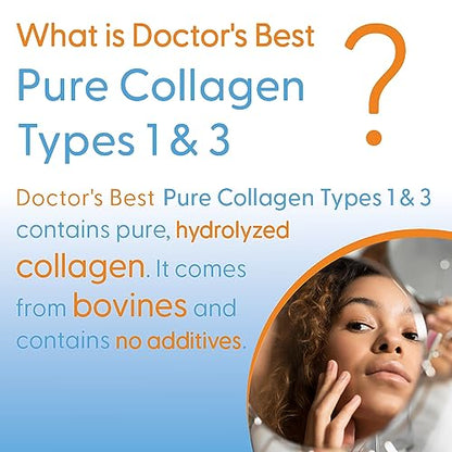 Doctor's Best, Pure Collagen Type 1 and 3 (Collagen Type 1 and 3), 200g Powder