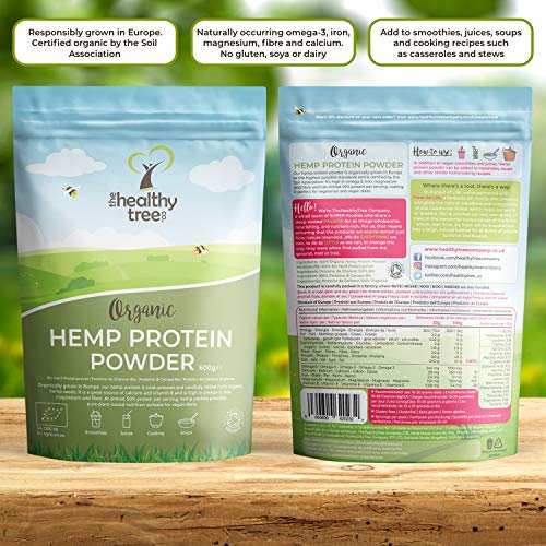 Organic Hemp Protein Powder by TheHealthyTree Company - Harvested in Europe