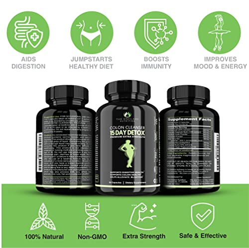 THE ENCLARE NUTRITION Colon Cleanser Detox. Premium 15 Day Fast-Acting Diet Pills