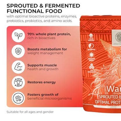 ANCESTRAL SUPERFOODS: Vegan Superfood Protein Powder, Gluten-Free Alkaline Fibre Supplement