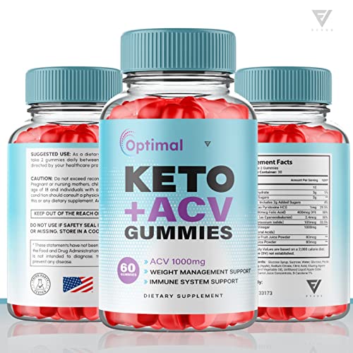 (2 Pack) Optimal Keto ACV Gummies Advanced Weight Loss Plus, Optimal Keto+ACV