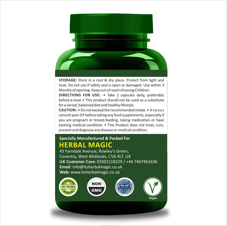 Herbal Magic's Pure & Natural Blend - Collagen Builder Capsules x 60 - Made from 17 Fruits