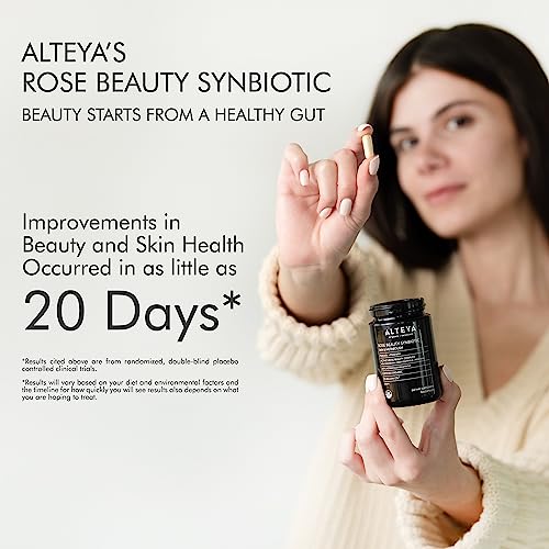 Alteya Organics Beauty Prebiotics + Probiotics and Rose Extracts, Skin Beauty from Within Supplement