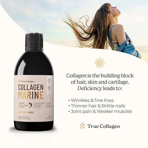 True Collagen - Premium 11000mg Collagen Marine I Pure Hydrolyzed Collagen (Type I & III)