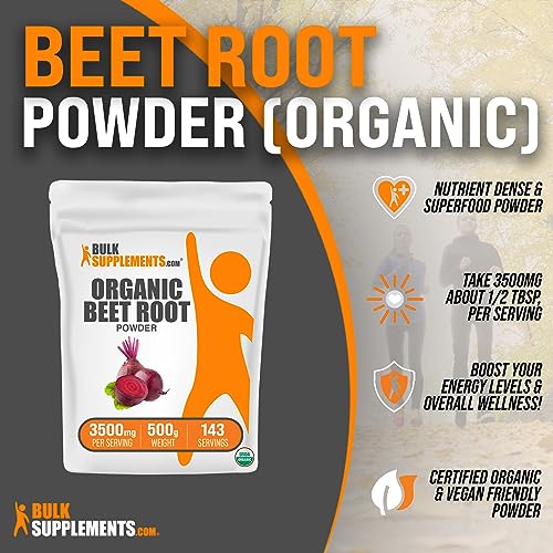 BULKSUPPLEMENTS.COM Organic Beet Root Powder - Beet Powder Organic, Beetroot