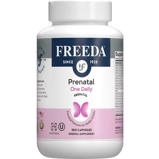 Freeda Prenatal Vitamin - Kosher Prenatals - Prenatal Vitamins with Iron, Prenatal Folic Acid, Choline