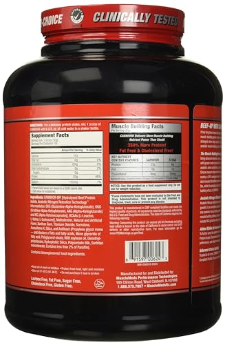 MuscleMeds Carnivor Beef Protein Isolate, 0 Lactose, 0 Sugar, 0 Fat, 0 Cholesterol