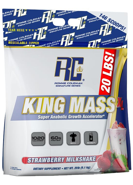 Ronnie Coleman Signature Series King Mass XL Mass Gainer Protein Powder, Muscle Gaine