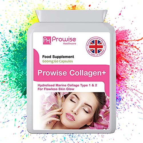 Marine Collagen Type 1 and Type 2 1200mg - 60 Capsules | UK Manufactured